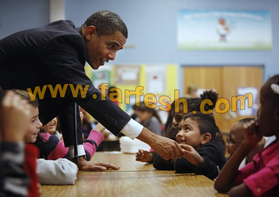 في مطعم الطلاب.. أوباما يحثّهم على القراءة..!!    صورة رقم 9
