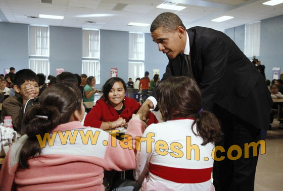 في مطعم الطلاب.. أوباما يحثّهم على القراءة..!!    صورة رقم 1