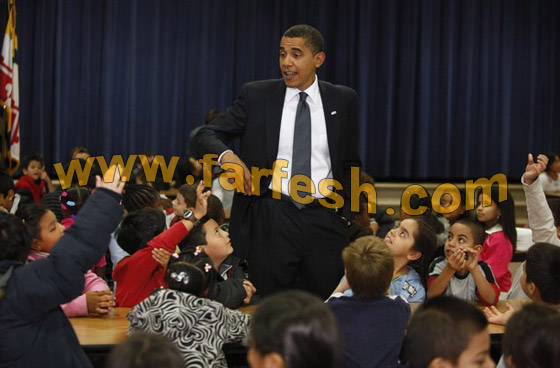 في مطعم الطلاب.. أوباما يحثّهم على القراءة..!!    صورة رقم 7