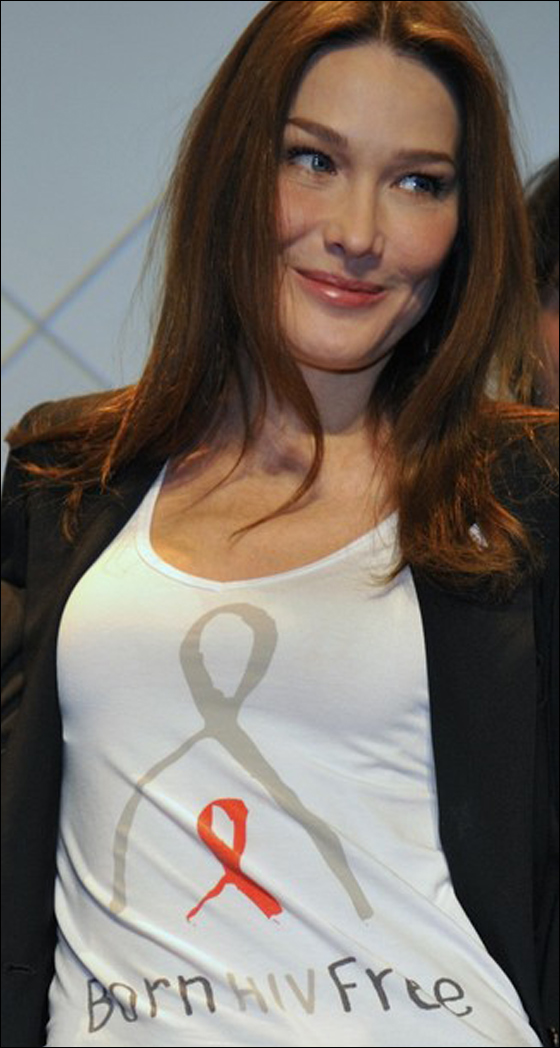 كارلا ساركوزي تقود حملة دولية ضد الأيدز   صورة رقم 8