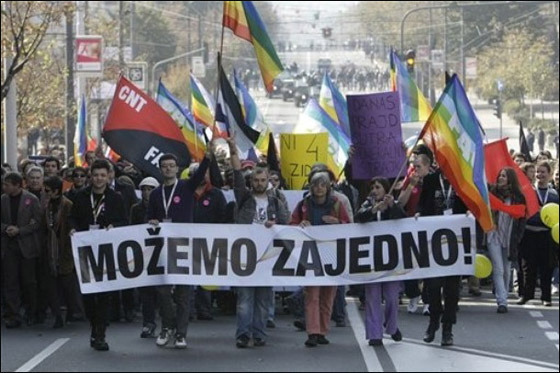 إصابة 50 شخصاً في أول مهرجان زواج للمثليين في صربيا!   صورة رقم 16