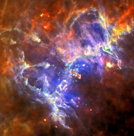 ولادة نجم جديد يبعد مسافة ألف وأربعمائة سنة ضوئية عن الارض صورة رقم 3