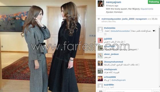 الملكة رانية تشكر نانسي عجرم لتحقيقها حلم الطفلة الاردنية المريضة نور صورة رقم 2