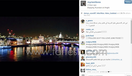 صور ميريام فارس في احضان رجل في لندن والجمور يتساءل: اين زوجُها صورة رقم 2
