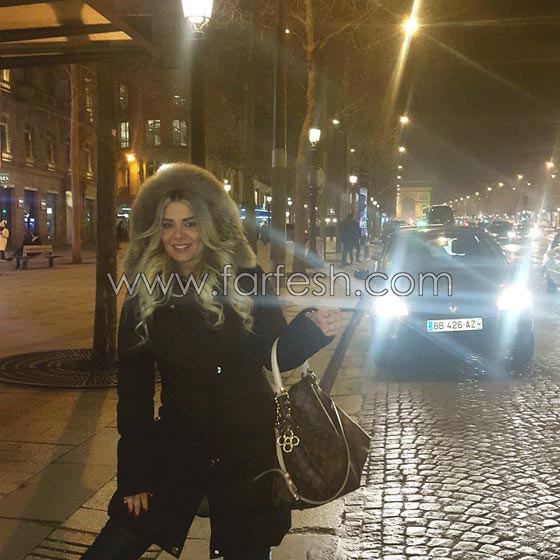الشقراء مادلين مطر تشعل باريس اثارة في عز الشتاء..  صورة رقم 8