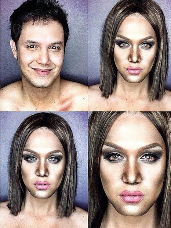 بالصور.. المكياج يحول رجلا الى نجمة ملفتة.. بين شقيقاتها صورة رقم 11 بالصور.. المكياج يحول رجلا الى نجمة ملفتة.. بين شقيقاتها صورة رقم 11
