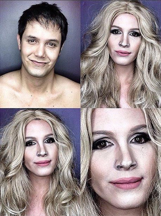 بالصور.. المكياج يحول رجلا الى نجمة ملفتة.. بين شقيقاتها صورة رقم 10 بالصور.. المكياج يحول رجلا الى نجمة ملفتة.. بين شقيقاتها صورة رقم 10