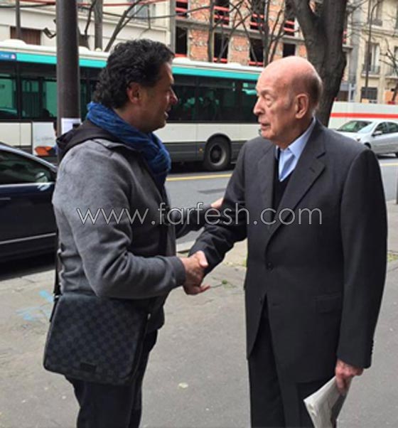   صور راغب علامة مع الرئيس الفرنسي السابق جسكار ديستان في باريس صورة رقم 2