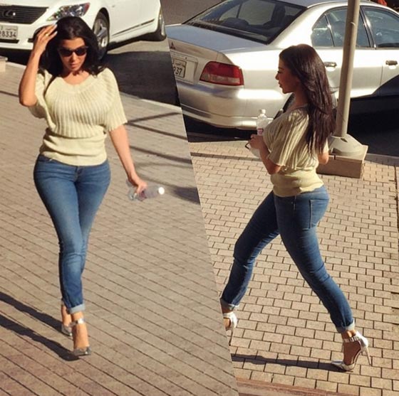 شبيهة كيم كارديشيان اللبنانية: تنشر صورا تقلّد فيها كيم وتغضب اذا شبهوها بها صورة رقم 8