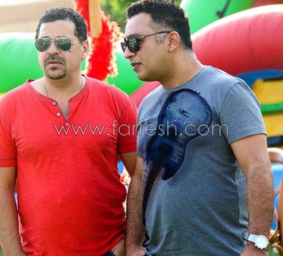 صور ابن منى زكي واحمد حلمي في عيد ميلاد توأم اصالة  صورة رقم 8