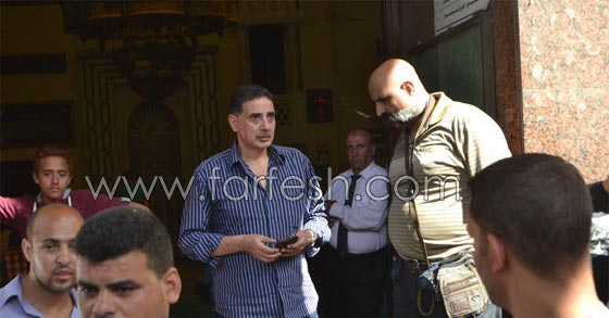 صور الفنانين في عزاء الفنان الراحل حسن مصطفى  صورة رقم 6