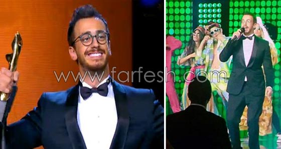 تكريم سعد المجرد في الموريكس دور: جائزة سفير الأغنية الشبابية صورة رقم 1