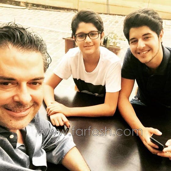 صور راغب علامة مع ولديه والمعجبات يطلبن يد خالد ولؤي! صورة رقم 1