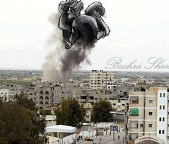 صور فنانين من فلسطين، سوريا، العراق وليبيا يحوّلون دخان القنابل الى لوحات فنية إبداعية صورة رقم 16 صور فنانين من فلسطين، سوريا، العراق وليبيا يحوّلون دخان القنابل الى لوحات فنية إبداعية صورة رقم 16