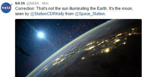 ناسا تخطئ بين الشمس والقمر وتتعرض لانتقادات ساخرة صورة رقم 1