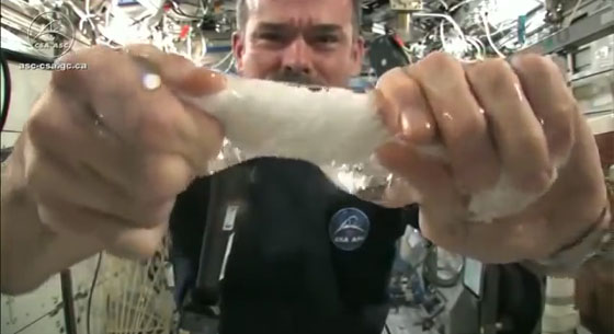 فيديو مثير.. شاهد كيف تتدفق المياه في الفضاء حين تنعدم الجاذبية صورة رقم 3