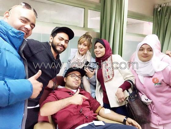 بفضل تامر حسني: مصر تدخل موسوعة جينيس بأكبر حملة تبرع بالدم صورة رقم 7 بفضل تامر حسني: مصر تدخل موسوعة جينيس بأكبر حملة تبرع بالدم صورة رقم 7
