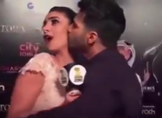 ممثل هندي يُحرج المذيعة المصرية جوري بكر ويقبلها امام الكاميرات صورة رقم 2 ممثل هندي يُحرج المذيعة المصرية جوري بكر ويقبلها امام الكاميرات صورة رقم 2