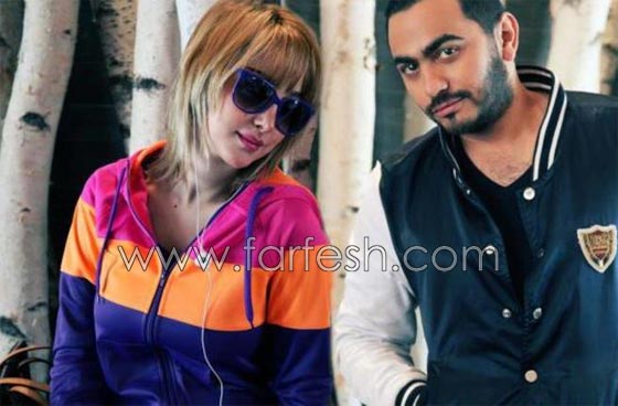 سيلفي بسمة بوسيل مع تامر حسني امام حمام السباحة صورة رقم 4 سيلفي بسمة بوسيل مع تامر حسني امام حمام السباحة صورة رقم 4