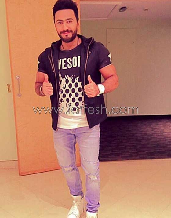 فيديو تامر حسني يسخر من اسم ابنته امايا ويلوم زوجته بسمة بوسيل! صورة رقم 2 فيديو تامر حسني يسخر من اسم ابنته امايا ويلوم زوجته بسمة بوسيل! صورة رقم 2