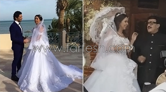 صور فساتين زفاف فنانات دخلن القفص الذهبي هذا العام.. أيها الأجمل؟ صورة رقم 4 صور فساتين زفاف فنانات دخلن القفص الذهبي هذا العام.. أيها الأجمل؟ صورة رقم 4