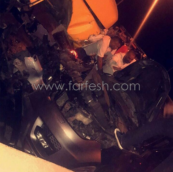 صور وفيديو: نجاة ملحم زين من حادث مروع بعد اصطدامه بشاحنة عكس السير! صورة رقم 11 صور وفيديو: نجاة ملحم زين من حادث مروع بعد اصطدامه بشاحنة عكس السير! صورة رقم 11