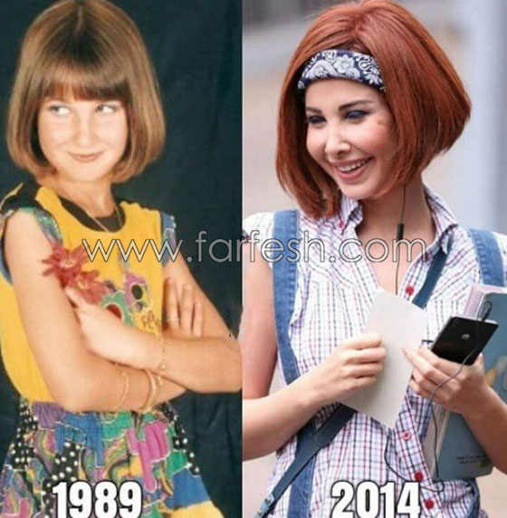 صور نانسي عجرم بنفس اللوك وقصة الشعر قبل 25 سنة والآن! صورة رقم 1 صور نانسي عجرم بنفس اللوك وقصة الشعر قبل 25 سنة والآن! صورة رقم 1