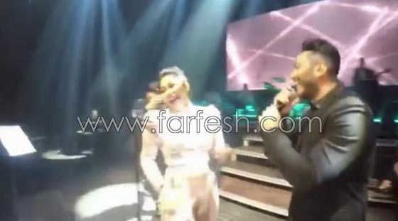 فيديو مقلب تامر حسني بشيرين على المسرح: دهشة وخوف ثم ضحك! صورة رقم 5
