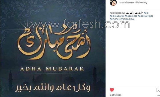 كيف عايد الفنانون جمهورهم بمناسبة عيد الاضحى؟ صورة رقم 4 كيف عايد الفنانون جمهورهم بمناسبة عيد الاضحى؟ صورة رقم 4