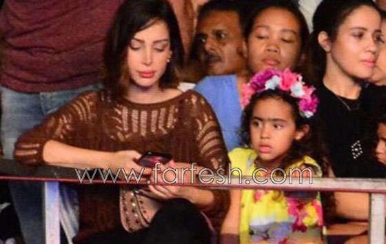 لأول مرة: تسريب صور ابنة تامر حسني برفقة والدتها بسمة بوسيل صورة رقم 1