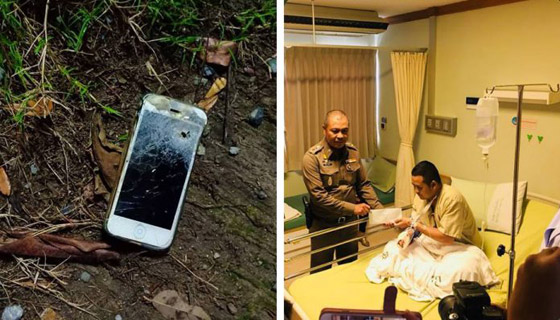 فيديو وصور: هاتف آيفون ينقذ شرطيا من رصاصة قاتلة في تايلاند! صورة رقم 9