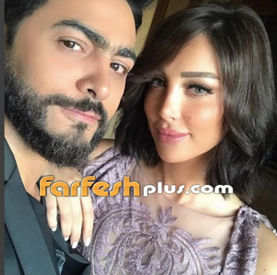 هل بسمة بوسيل زوجة تامر حسني حامل بطفل ذكر وسافرت امريكا لتنجب هناك؟ صورة رقم 1 هل بسمة بوسيل زوجة تامر حسني حامل بطفل ذكر وسافرت امريكا لتنجب هناك؟ صورة رقم 1