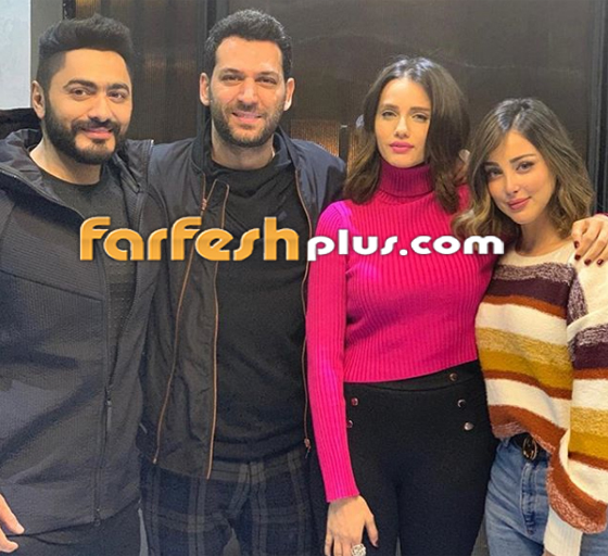صور تامر حسني وبسمة بوسيل يستقبلان في منزلهما مراد يلدريم وإيمان الباني صورة رقم 3 صور تامر حسني وبسمة بوسيل يستقبلان في منزلهما مراد يلدريم وإيمان الباني صورة رقم 3