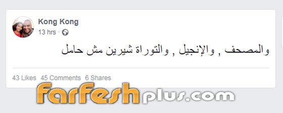 شقيق شيرين عبد الوهاب يقسم بالمصحف والتوراة والانجيل: شيرين مش حامل صورة رقم 1 شقيق شيرين عبد الوهاب يقسم بالمصحف والتوراة والانجيل: شيرين مش حامل صورة رقم 1
