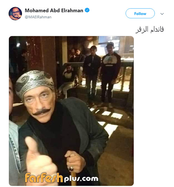 فان دام بالجلباب الصعيدي يشبه محمود المليجي وإعلان مع محمد رمضان صورة رقم 1