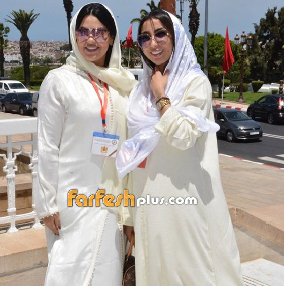 صور دنيا بطمة في ضريح الملك محمد الخامس بالحجاب ومع ابنتها غزل صورة رقم 4