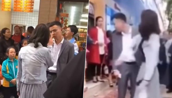 فتاة صينية تصفع حبيبها 52 مرة أمام المارة!! لن تصدق السبب! فيديو صورة رقم 8
