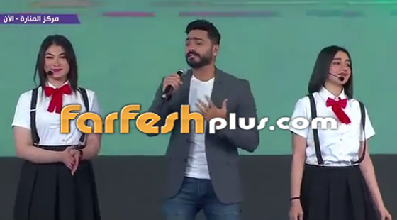 فيديو تامر حسني يغني أمام السيسي بعيد الفطر مع أطفال ذا فويس كيدز صورة رقم 8 فيديو تامر حسني يغني أمام السيسي بعيد الفطر مع أطفال ذا فويس كيدز صورة رقم 8