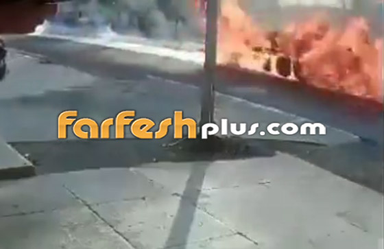 فيديو: شاحنة ضخمة تتحول إلى كتلة منطلقة من النيران مشتعلة بين السيارات صورة رقم 4