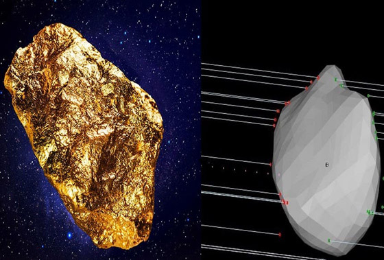 بالفيديو والصور: كويكب ذهبي اذا ارتطم في الأرض سيصبح الفقير ملياردير صورة رقم 1