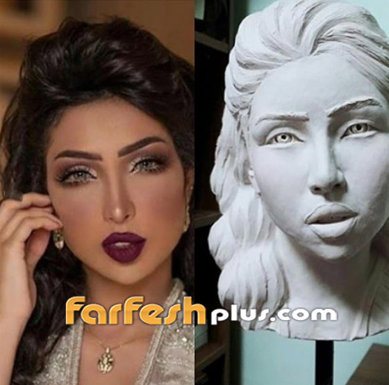 فيديو وصور: دنيا بطمة تستعرض تمثال لها نحته فنان كوري من الجبس صورة رقم 8 فيديو وصور: دنيا بطمة تستعرض تمثال لها نحته فنان كوري من الجبس صورة رقم 8