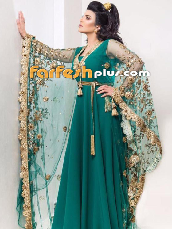 بالصور: الفنانات بأزياء خضراء وذهبية شعبية لليوم الوطني صورة رقم 8 بالصور: الفنانات بأزياء خضراء وذهبية شعبية لليوم الوطني صورة رقم 8