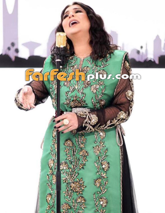 بالصور: الفنانات بأزياء خضراء وذهبية شعبية لليوم الوطني صورة رقم 4 بالصور: الفنانات بأزياء خضراء وذهبية شعبية لليوم الوطني صورة رقم 4
