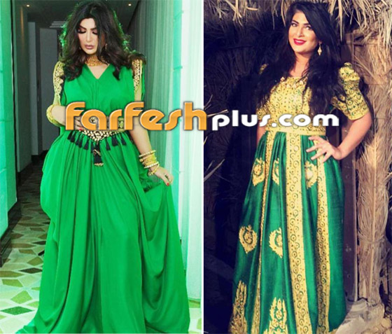 بالصور: الفنانات بأزياء خضراء وذهبية شعبية لليوم الوطني صورة رقم 1 بالصور: الفنانات بأزياء خضراء وذهبية شعبية لليوم الوطني صورة رقم 1