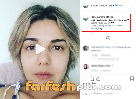 فيديو: دانا مارديني تصدم الجميع بشكلها بعد الوعكة الصحية التي مرت بها صورة رقم 1 فيديو: دانا مارديني تصدم الجميع بشكلها بعد الوعكة الصحية التي مرت بها صورة رقم 1