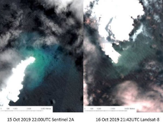 بركان يتسبب بإغراق جزيرة وظهور أخرى أكبر صورة رقم 4