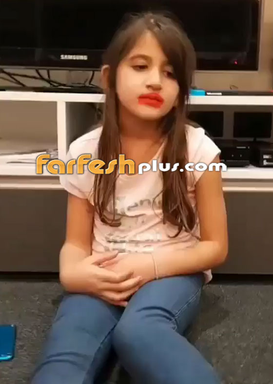 فيديو طريف: ابنة نانسي عجرم ممثلة طالعة لأمها ولطخت شفتيها بأحمر الشفاه! صورة رقم 1