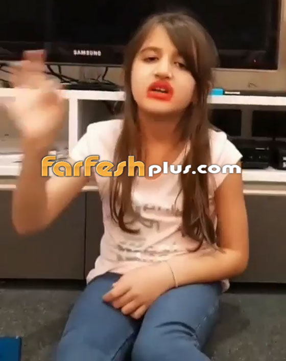 فيديو طريف: ابنة نانسي عجرم ممثلة طالعة لأمها ولطخت شفتيها بأحمر الشفاه! صورة رقم 3
