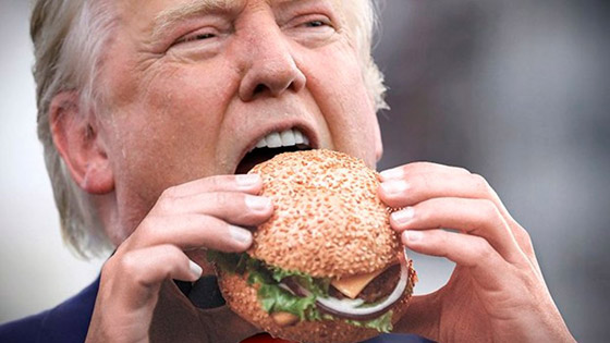 بالصور الرئيس دونالد ترامب يعشق الأطعمة السريعة: البيتزا البرجر والتاكو صورة رقم 16