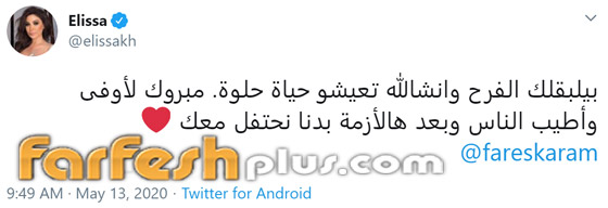 فارس كرم يعترف أخيرا: تزوّجت ونقطة عالسطر! ماذا قالت له إليسا؟ صورة رقم 1